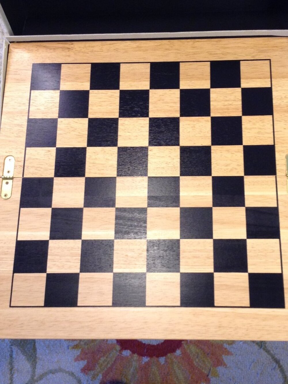VTG 1990 Learning Smith Chess Set Wooden Academia Collegiate Presentation Style